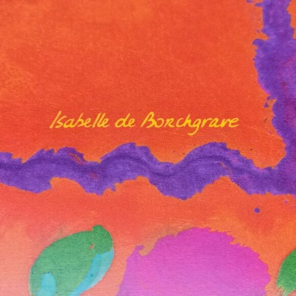 Isabelle De Borchgrave Square Floral Melamine Serving Platter 12" DH1310 - Picture 3 of 4